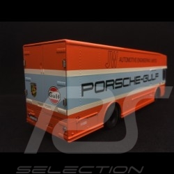 Duo LKW Mercedes O317 Porsche Motorsport Gulf 1/43 Schuco