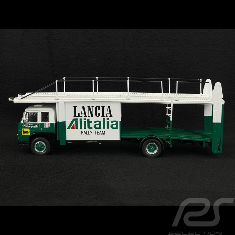 Fiat 673 Lancia Alitalia Racing LKW 1976 Weiß / Grün 1/43 Ixo Models TRU038