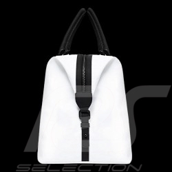 Lamborghini Weekender bag with unstructured maxi logo White / black LCSWBBL2-200