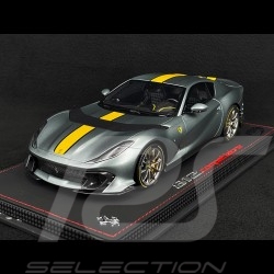 Ferrari 812 Competizione 2021 Coburn Grey / Yellow 1/18 BBR Models P18207A