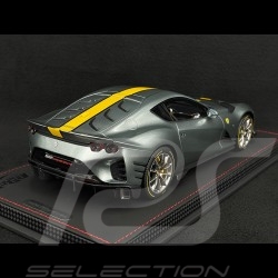 Ferrari 812 Competizione 2021 Coburn Grey / Yellow 1/18 BBR Models P18207A