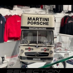 Camion Transporteur Porsche Mercedes-Benz O317 1970 Martini Racing 1/18 Schuco 450032400