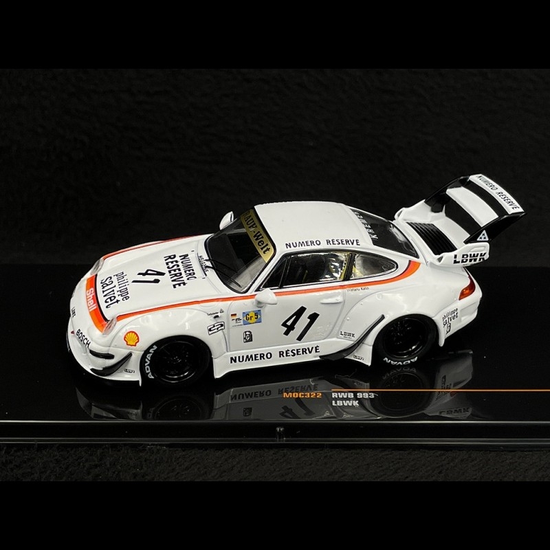 Porsche 911 RWB LBWK Type 993 Inspiration 935 Winner 24h Le Mans 1979 n°41  White 1/43 Ixo Models MOC322