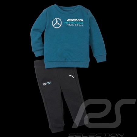 Baby set Mercedes-AMG Petronas F1 Team by Puma Blue 533710-04 - children