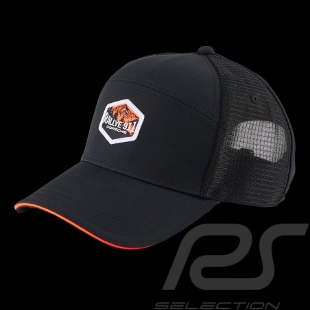 Porsche Hat 911 Rallye Baseball by Puma Black / Orange