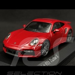 Porsche 911 Turbo S Coupe Sport Design Type 992 2021 Carmine Red 1/43 Minichamps 410060070