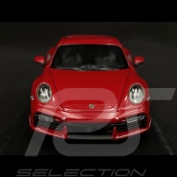 Porsche 911 Turbo S Coupe Sport Design Type 992 2021 Carmine Red 1/43 Minichamps 410060070