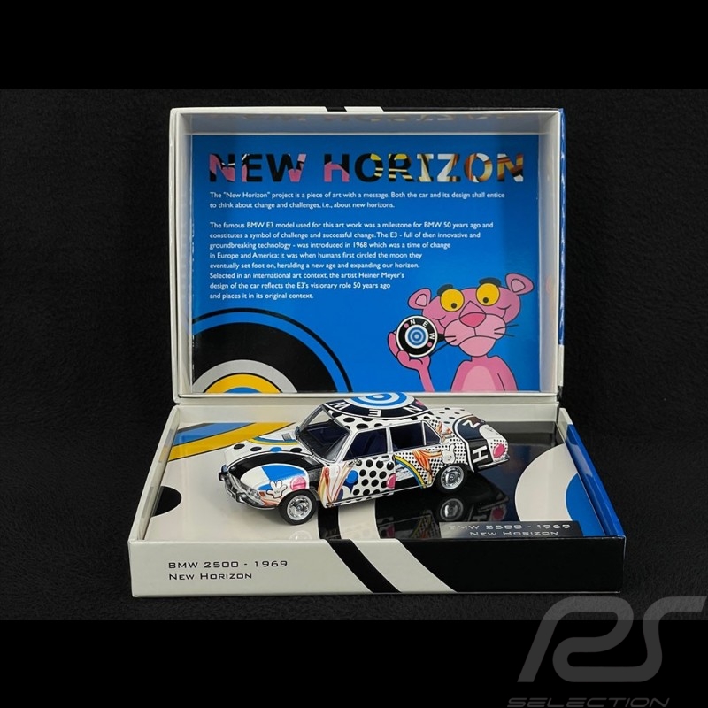 BMW 2500 E3 1969 New Horizon - La Panthère Rose 1/43 Minichamps 410029202