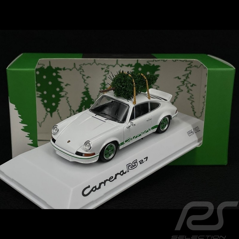Porsche 911 Carrera RS 2.7 1973 Blanc avec sapin de Noël 1/43 Spark WAP0201170PRS2