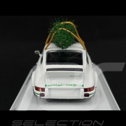 Porsche 911 Carrera RS 2.7 1973 Weiß mit Weihnachtsbaum 1/43 Spark WAP0201170PRS2