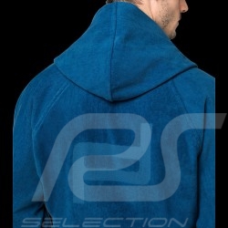 Peignoir Porsche Design avec Capuche Bleu Lac 4056487030