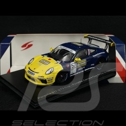 Porsche 911 GT3 Cup Type 991 n° 57 Vainqueur Porsche Carrera Cup Grande Bretagne 2021 1/43 Spark UK012