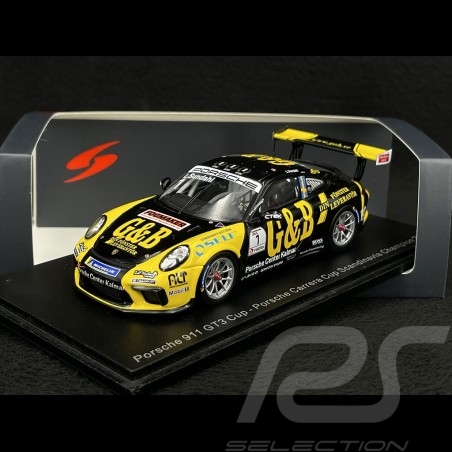 Porsche 911 GT3 Cup Type 991 n° 1 Vainqueur Porsche Carrera Cup Scandinavie 2021 1/43 Spark S8509