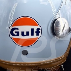 Gulf Helmet with Jet 01 visor Blue - Orange Stripe
