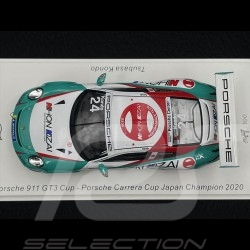 Porsche 911 GT3 Cup Type 991 n° 24 Vainqueur Porsche Carrera Cup Japon 2020 1/43 Spark SJ099