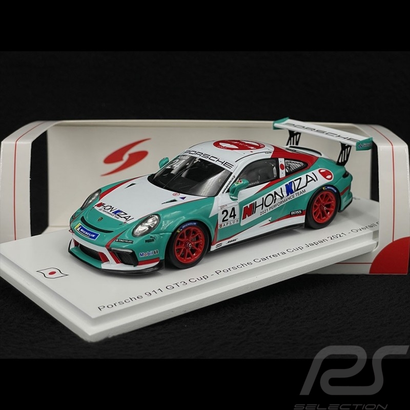 Porsche 911 GT3 Cup Type 991 n° 24 Winner Porsche Carrera Cup Japan 2021 1/43 Spark SJ100
