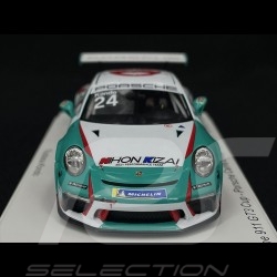 Porsche 911 GT3 Cup Type 991 n° 24 Vainqueur Porsche Carrera Cup Japon 2021 1/43 Spark SJ100