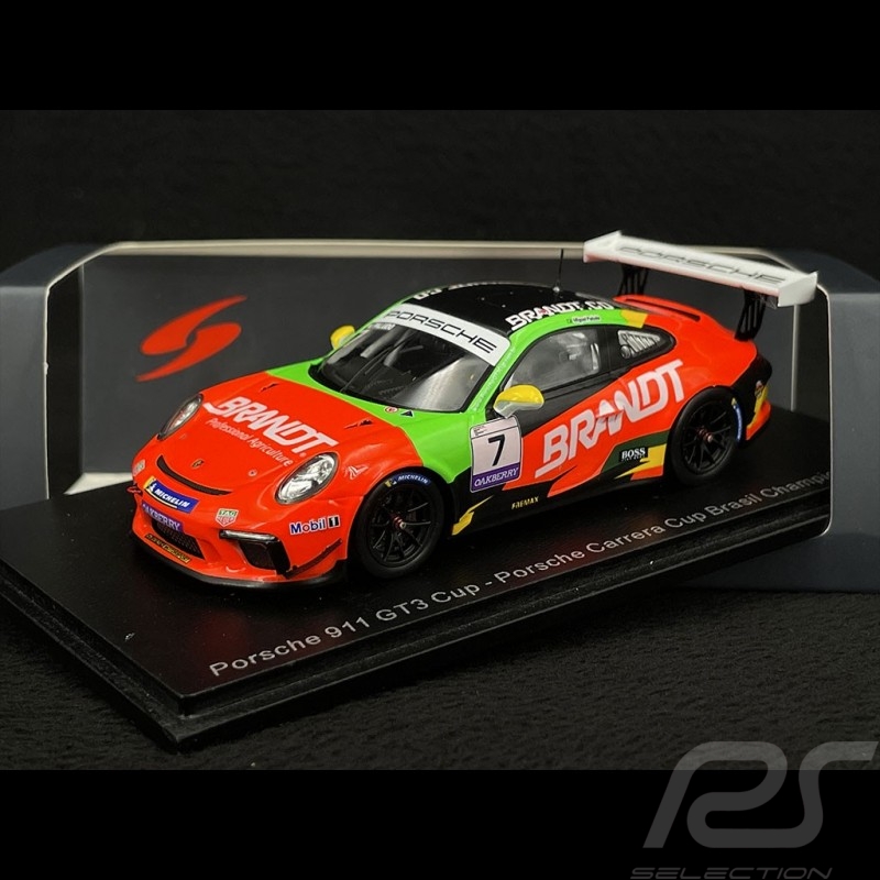 Porsche 911 GT3 Cup Type 991 n° 7 Sieger Porsche Carrera Cup Brazil 2021 1/43 Spark S8508