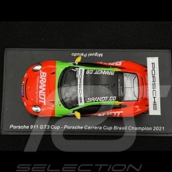 Porsche 911 GT3 Cup Type 991 n° 7 Vainqueur Porsche Carrera Cup Brésil 2021 1/43 Spark S8508