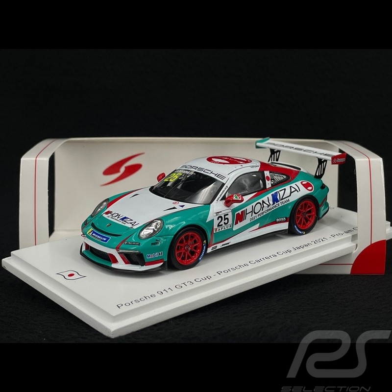 Porsche 911 GT3 Cup Type 991 n° 25 Winner Porsche Carrera Cup Japan Pro-Am 2021 1/43 Spark SJ101