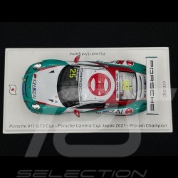 Porsche 911 GT3 Cup Type 991 n° 25 Sieger Porsche Carrera Cup Japan Pro-Am 2021 1/43 Spark SJ101
