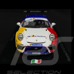 Porsche 911 GT3 Cup Type 991 n° 8 Vainqueur Porsche Carrera Cup Italie 2021 1/43 Spark SI017