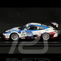 Porsche 911 GT3 Cup Type 991 n° 38 Vainqueur Porsche Carrera Cup Italie 2020 1/43 Spark SI015