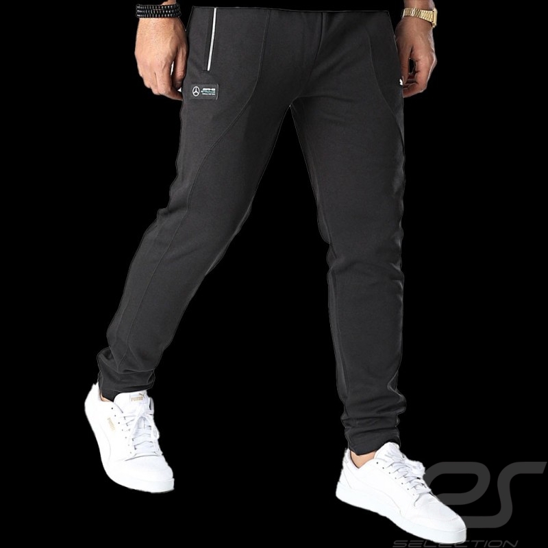 Pantalon Mercedes-AMG Petronas Hamilton Russell F1 Slim Softshell Tracksuit Noir - homme