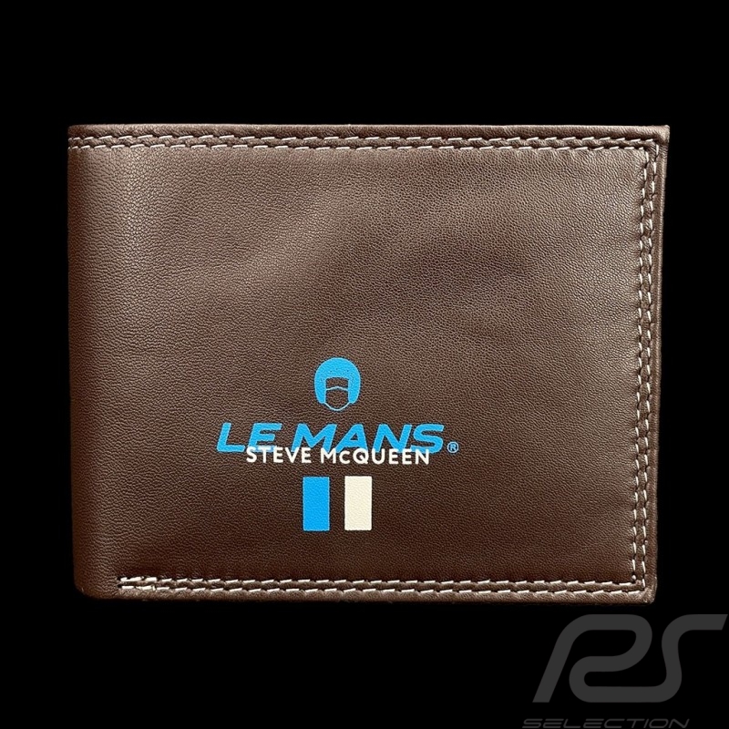 Brieftasche Steve McQueen Le Mans Compact Leder Dunkelbraun Andy 26772-0199