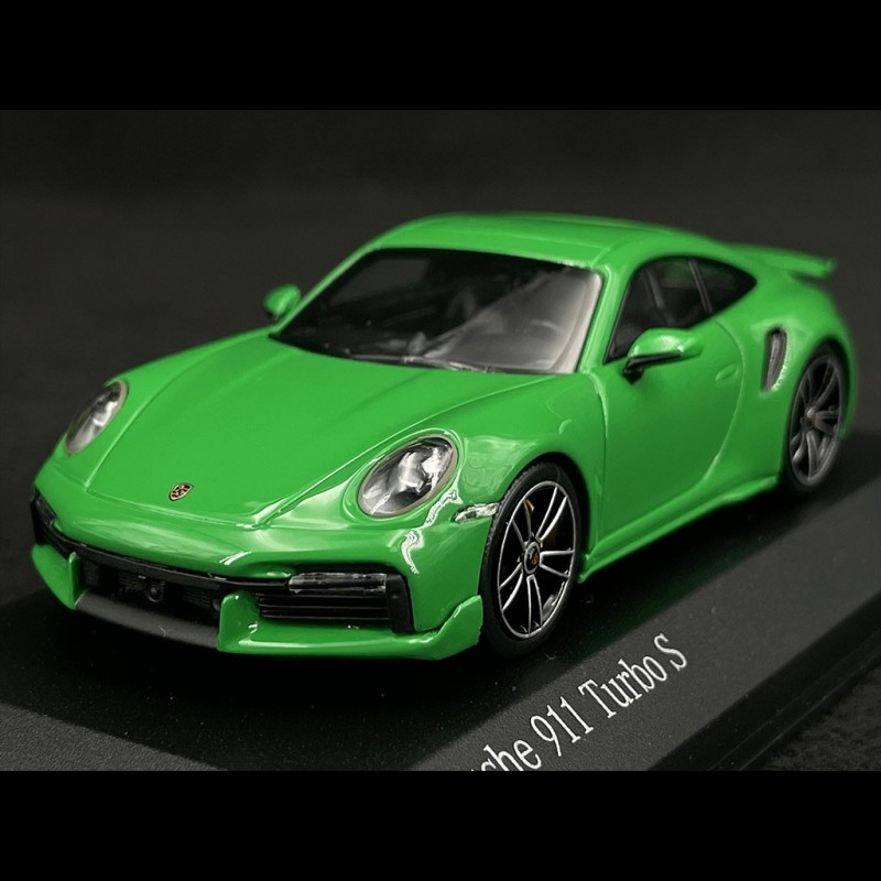 Porsche 911 Turbo S Coupe Sport Design Type 992 2021 Python Green 1/43 ...