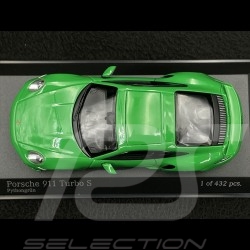 Porsche 911 Turbo S Coupe Sport Design Type 992 2021 Vert Python 1/43 Minichamps 410060071