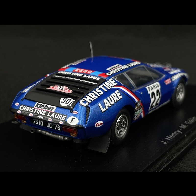 Spark S5471 1/43 ALPINE A310 NO.22 RALLY MONTE CARLO 1976 J. HENRY - M. GÉLIN