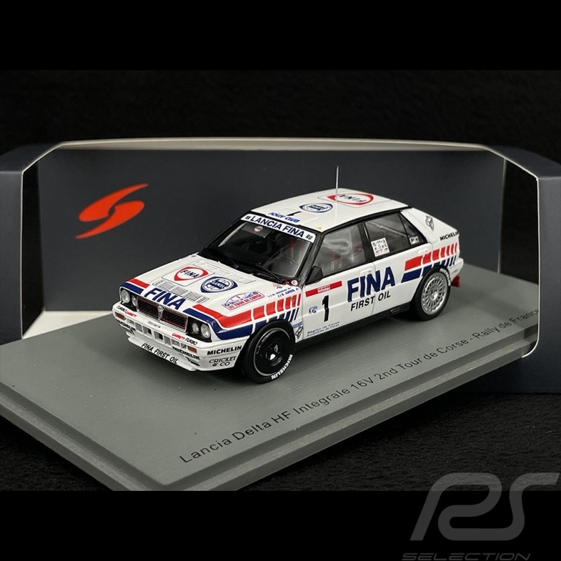 Lancia Delta HF Integrale 16V n° 1 2ème Tour de Corse 1991 1/43 Spark S9009 Lancia Delta HF Integrale 16V n° 1 2ème Tour de Corse 1991 1/43 Spark S9009