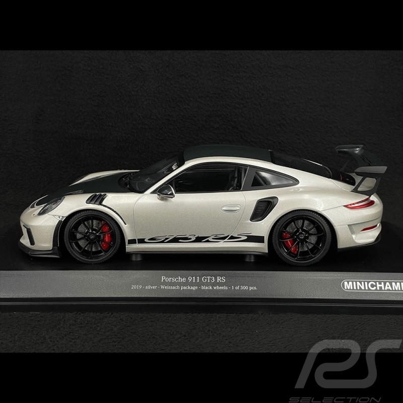 Porsche 911 GT3 RS Type 991 Weissach Package 2019 Argent GT 1/18 Minichamps 155068229
