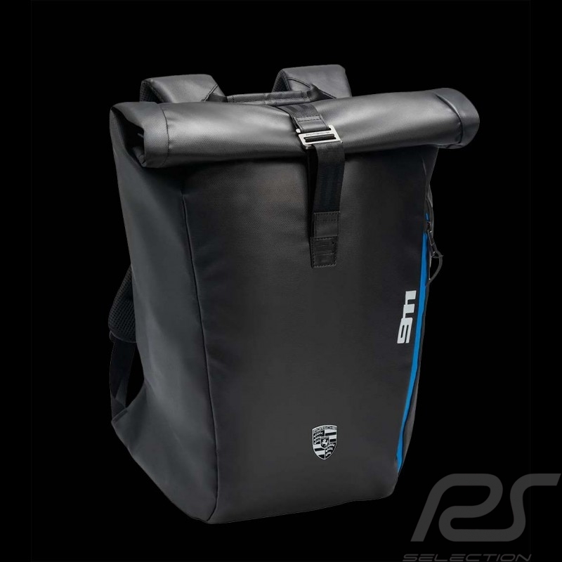 Sac Porsche 911 Roll-top sac à dos Toile enduite Noir WAP0350010P911 Sac Porsche 911 Roll-top sac à dos Toile enduite Noir WAP0350010P911