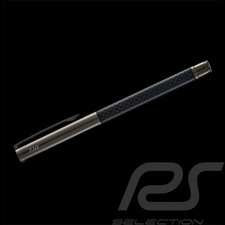 Porsche 718 Pen Roller Ballpoint Dark Grey Metallic / Carbon Design WAP0512070N718