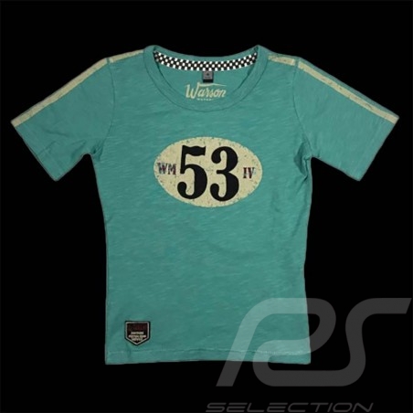 T-shirt Warson Racing Mécanique Birdcage n°53 Vert 16-753 - enfant