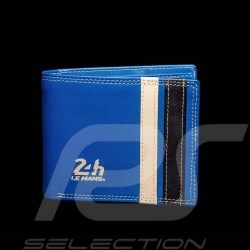 Wallet 24h Le Mans Compact Royal Blue Leather Bignan 26775-0012