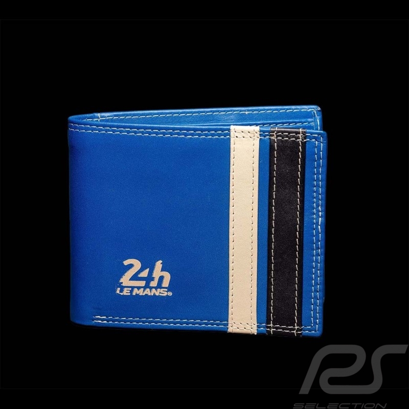 Brieftasche 24h Le Mans Compact Leder Royalblau Bignan 26775-0012