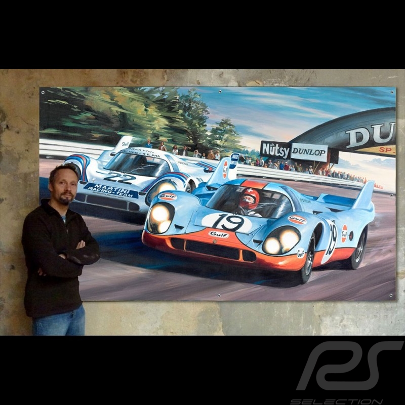 Banner Porsche 917K le Mans 1971 Originaldesign von Benjamin Freudenthal