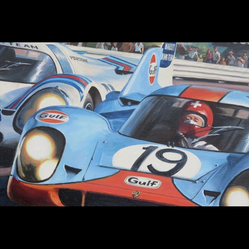 Canvas Porsche 917K le Mans 1971 original design by Benjamin