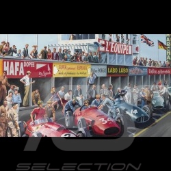 Banner "Grand Prix de Reims 1958" original design by Benjamin Freudenthal