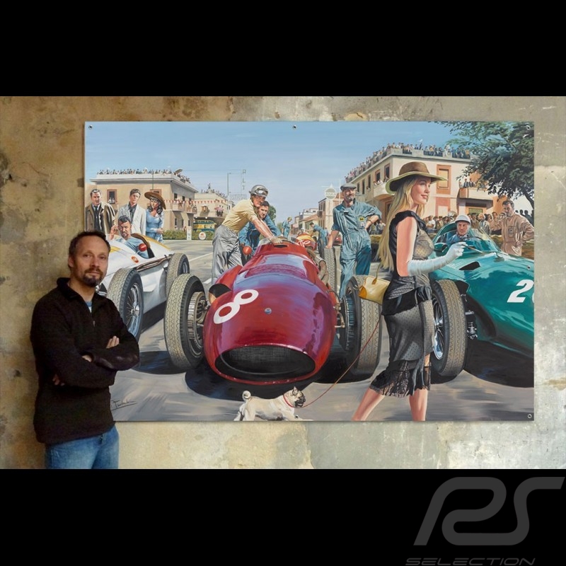 Banner "La Dolce Vita, GP Pescara 1957" original design by Benjamin Freudenthal