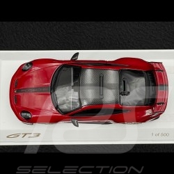 Porsche 911 GT3 Type 992 2022 with Christmas Tree Carmine Red 1/43 Spark WAXL2000010