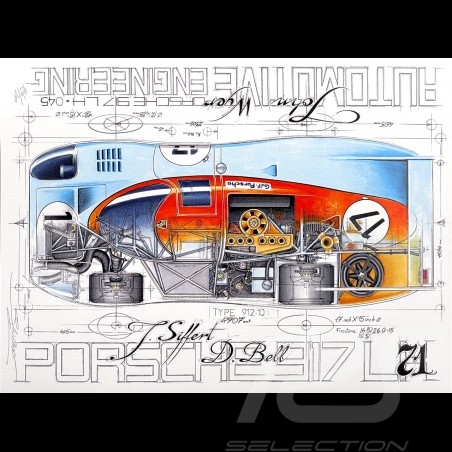 Porsche 917 LH JWA Gulf n°...