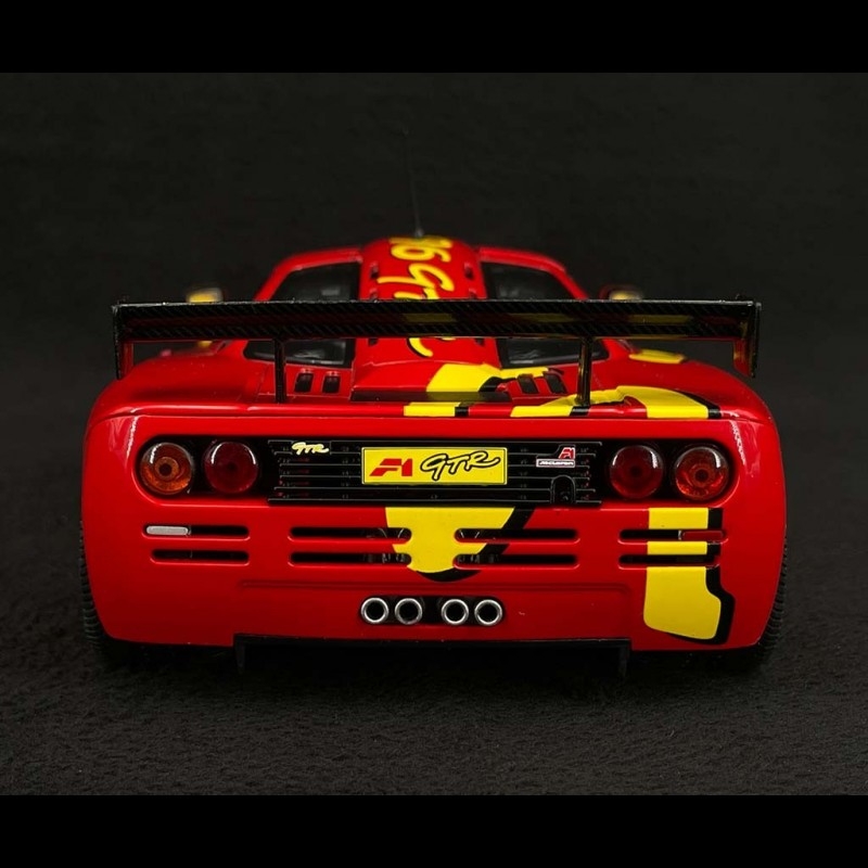  1996 McLaren F1 GTR Short Tail Launch Livery Red with Yellow  Graphics 1/18 Diecast Model Car by Solido S1804102 : Toys & Games