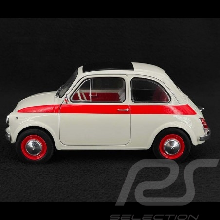 Fiat 500 Nuova Sport 1965 Beige / Rouge 1/18 Solido S1801401