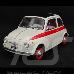 Fiat 500 Nuova Sport 1965 Beige / Red 1/18 Solido S1801401