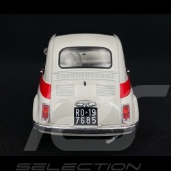 Fiat 500 Nuova Sport 1965 Beige / Rouge 1/18 Solido S1801401