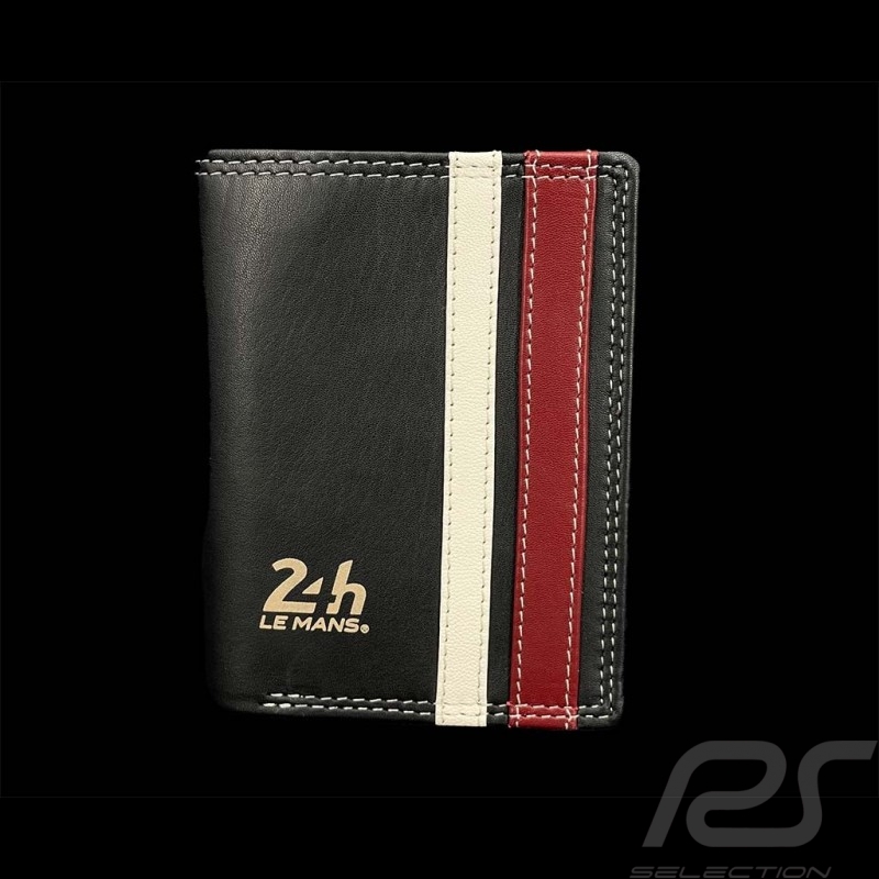 Brieftasche 24h Le Mans Leder Schwarz Walcker 26777-1504
